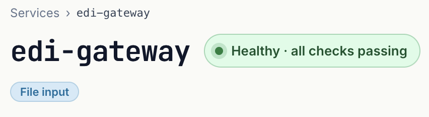 Service Facets Widget